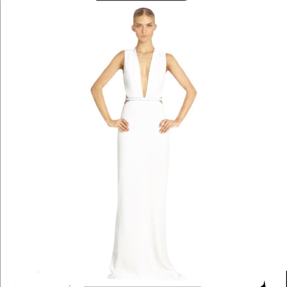 KAUFMANFRANCO white optic gown - Picture 2 of 7